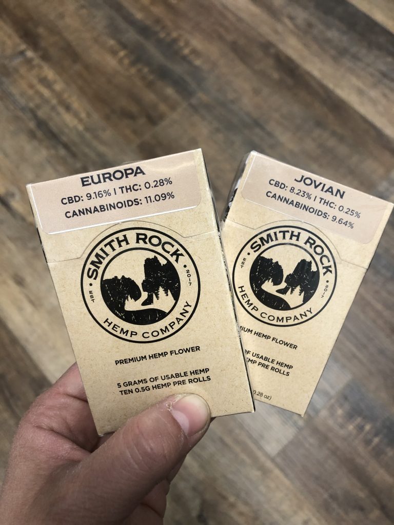 CBD joint packs from Smith Rock Cannabis Bend South Liquor